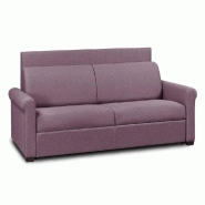 CANAPÉ 2- BELLE EPOQUE CANAPEXPRESS  LATTES 120CM MATELAS MÉMORY  22CM TÊTE DE LIT INTÉGRÉE  TWEED FUCHSIA