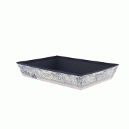Corbeille carton rectangle Epicerie Fine 26x20 - Corbeille carton rectangle Epicerie Fine 26x20 -