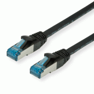 Cordon VALUE Cat.6A (Classe EA) / 10 Gigabit S/FTP, LSOH, noir, 1 m_0