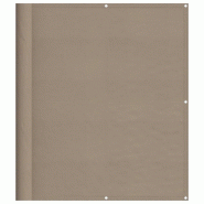 Écran de balcon taupe 120x800 cm 100% polyester oxford Modèle Jardin Delta - 4000250_0