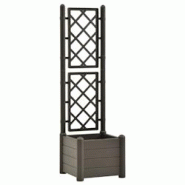 Helloshop26 - Jardinière avec treillis 43 x 43 x 142 cm PP jardin plantes fleurs anthracite 02_0000812 - 3000071451531 Helloshop26 - Jardinière avec treillis 43 x 43 x 142 cm PP jardin plantes fleurs anthracite 02_0000812 - 3000071451531