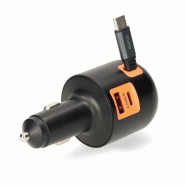 NEDIS Chargeur allume-cigare - CCH1C1A60WBK - 034-1259950