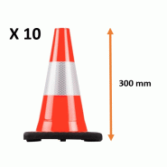 PACK de 10 cônes en 300 mm classe 2