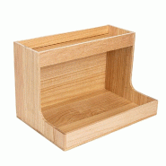 Présentoir de buffet bois 34,7x23,3x22,5cm naturel