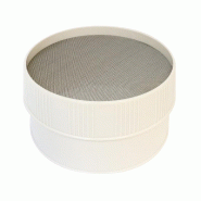 Schneider - Tamis à sucre glace en plastique, maille en acier inoxydable, Ø 185 mm, épaisseur du fil 0,20 mm - blanc inox 200635