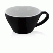 Tasse double espresso 180 ml noir bord blanc ITALIA BLACK lot de 6 - Was Germany - porcelaine 4044925165075