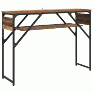 VidaXL TableConsole Bois Ancien 105x30x75cm Bois d'ingénierie Modèle Orion Marine - 882881