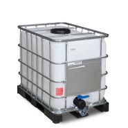 266152w - cuve ibc, palette pe, 600 litres, ouverture dn 225, sortie dn 80