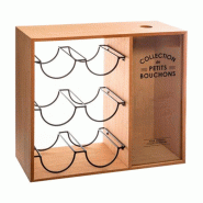 Atmosphera Casier à bouteilles 39,7 cm FIVE couleur beige en MDF/métal - beige JJ310 Atmosphera Casier à bouteilles 39,7 cm FIVE couleur beige en MDF/métal - beige JJ310