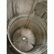 Cuve apcaldereria en acier inoxydable de 1200 l avec enveloppe, serpentin interne et systãˆme de chauffage - référence : c13455