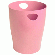 Exacompta - Réf. 45371D - Carton de 8 Corbeilles à Papier avec Poignées ECOBIN Autentik - Grande Capacité 15 Litres - Dimensions 26,3 x 26,3 x 33,