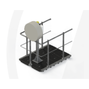 Garde-corps pour support FH autostable - aluminium ou composite - kit à monter sur place Garde-corps pour support FH autostable - aluminium ou composite - kit à monter sur place
