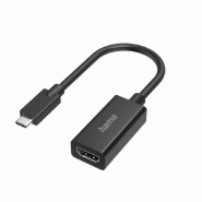Hama USB-C HDMI Adaptateur 4K 30Hz compatible Thunderbolt - noir 200315
