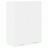 Helloshop26 - Armoire suspendue moderne intérieure rangement optimisé 60 x 31 x 80 cm en bois d'ingénierie blanc 02_0053313 02_0053313 - blanc Bois