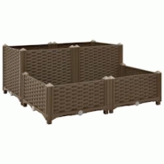 Helloshop26 - Jardinière lit surélevé plantes fleurs jardin 80 x 80 x 38 cm polypropylène 02_0000956 - 3000072921538 Helloshop26 - Jardinière lit surélevé plantes fleurs jardin 80 x 80 x 38 cm polypropylène 02_0000956 - 3000072921538
