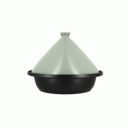 Menastyl - Tajine D24cm Fond Alu Induction Couvercle En Ceramique Celadon - 3256391042212