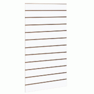 Panneau rainuré R10 L59,5xP120cm épaisseur 18mm - blanc mat