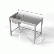 Plonge inox bac 1 à gauche 1200x700 - P7812.0600
