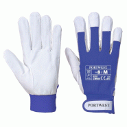 Portwest - Gants TERGSUS en peau de chèvre (Pack de 12) #5D9CEC Taille 8 - 5036108201655