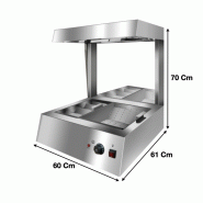 Réserve à frites chauffante à poser - CW8T