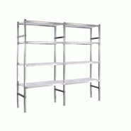 Rayonnage inox l.2400 x p.400 - blanc - storinox - 1905900 Rayonnage inox l.2400 x p.400 - blanc - storinox - 1905900