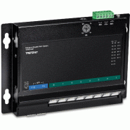 TRENDnet TI-PG102F Switch industriel PoE+ Gigabit à 10 ports avec accès frontal et fixation murale TRENDnet TI-PG102F Switch industriel PoE+ Gigabit à 10 ports avec accès frontal et fixation murale