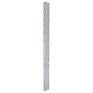 Vidaxl poteau de clôture en gabion argenté 260 cm acier galvanisé 142330
