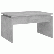 VidaXL Table basse gris béton 68x50x38 cm bois d'ingénierie Modèle Apex Nova Pro - 808336