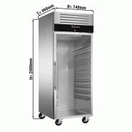 Armoire pâtissière réfrigérée positive vitrée Inox - EN 600x800 - 737 L | GGM Gastro - BKG800GND