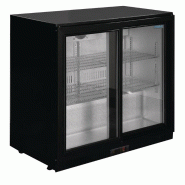 Arrière-bar deux portes coulissantes série G noir 198L GL010 Polar