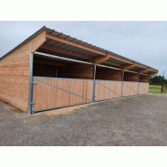 Box PRO portail pivotant et poteaux métal - BOX031 - Robustesse et modularité pour chevaux