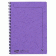 Clairefontaine Lot de 10 Cahier Europa Notemaker A4, 120p./60 feuilles détachables 90 g/m² reliure intégrale, ligné, coloris lilas - 5016196048646