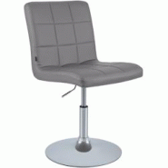 CLP Chaise de salle à manger Ricky similicuir Gris - gris polyester 152602008 CLP Chaise de salle à manger Ricky similicuir Gris - gris polyester 152602008