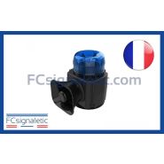 Combiné de signalisation portatif CSP bleu classe 1 rotatif tonalité GENDARMERIE avec boitier de commande déporté STANDBY MERCURA 22645-02