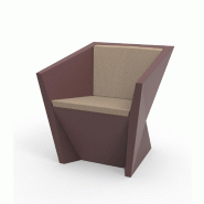 Fauteuil design in & out FAZ - grenat