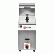 GASFRIT El Fumi – Friteuse à gaz industrielle 8 litres sans robinet, en acier inoxydable - inox sz71L