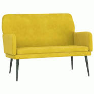 Helloshop26 - Banc banquette 108 x 79 x 79 cm velours jaune 02_0010696 - 3000588482721 Helloshop26 - Banc banquette 108 x 79 x 79 cm velours jaune 02_0010696 - 3000588482721
