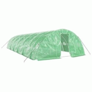 Helloshop26 - Serre tente abri plante fleur légumes avec cadre en acier 60 m² 12 x 5 x 2,3 m vert 02_0044614 - 3000220271553 Helloshop26 - Serre tente abri plante fleur légumes avec cadre en acier 60 m² 12 x 5 x 2,3 m vert 02_0044614 - 3000220271553