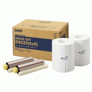 KIT CONSOMMABLE DNP DS620 PAPIER THERMIQUE 10X15CM (4X6