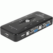 Mini kvm switch vga/usb 4 ports 60104