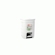 Poubelle de salle de bain Stefanplast Domus 6L, blanc poudre - 8003507904002