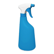 Pulvérisateur 1.3 ml PE blanc/bleu (Ø28/400) + flacon 630 ml bleu gradué