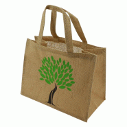 Sac jute logo arbre 42x20 - Sac jute logo arbre 42x20 -