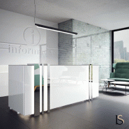 Banque d'accueil lumineuse Magic - ACOA - Blanc brillant