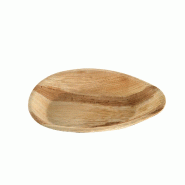 Betik Ecoline – 100 unités – Plateau bateau feuille de palmier – 31 x 17 cm - Matériau naturel 1010240