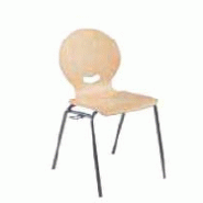 Chaise coque bois 4 pieds ø 20 accrochable ego t6 Chaise coque bois 4 pieds ø 20 accrochable ego t6