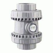 Clapet à boule PVC-C PN 16 - double union FF à coller - joint EPDM - 110 mm