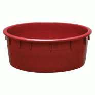 GILAC Baquet rond renforcé - de 110 L à 500 L - bordeaux - 110 L - Bordeaux G115044 - rouge 3573678693647