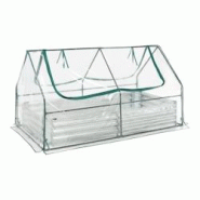 Helloshop26 - Jardinière bac à plante fleur surélevée avec film de serre 186 x 96 x 98 cm transparent 03_0009510 - 3000224736157