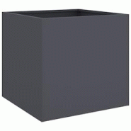 Helloshop26 - Jardinière bac lit surélevé plantes fleurs terrasse jardin 42 x 40 x 39 cm acier anthracite 02_0037600 - 3000214047409 Helloshop26 - Jardinière bac lit surélevé plantes fleurs terrasse jardin 42 x 40 x 39 cm acier anthracite 02_0037600 - 3000214047409